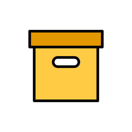 scatola portaoggetti Generic Outline Color icona