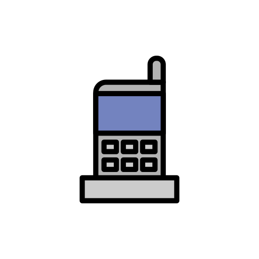 Mobile phone Generic Outline Color icon