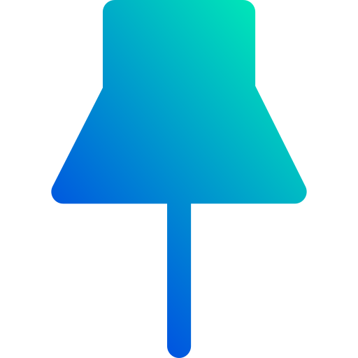 Paper pin Generic Flat Gradient icon