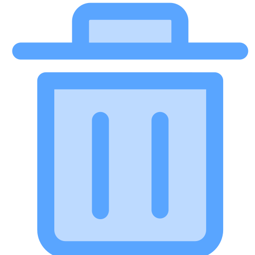 ごみ箱 Generic Blue icon