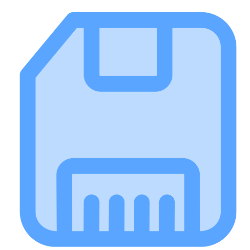 Save file Generic Blue icon