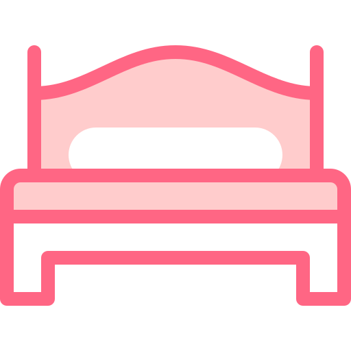 łóżko Detailed color Lineal color ikona