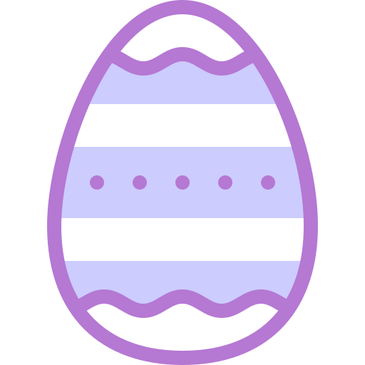 부활절 달걀 Detailed color Lineal color icon