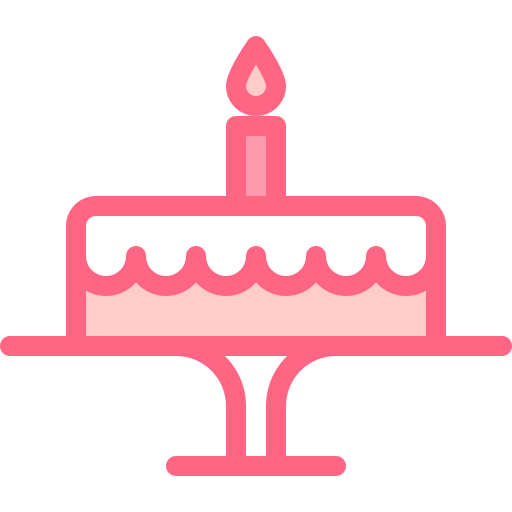 pastel de cumpleaños Detailed color Lineal color icono