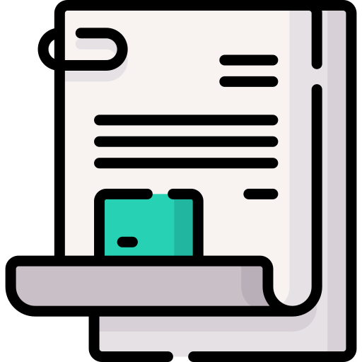 Document Special Lineal color icon