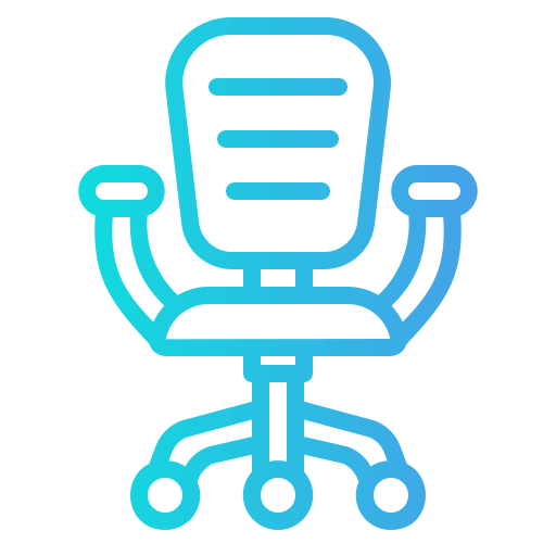 krzesło biurowe Generic Gradient ikona