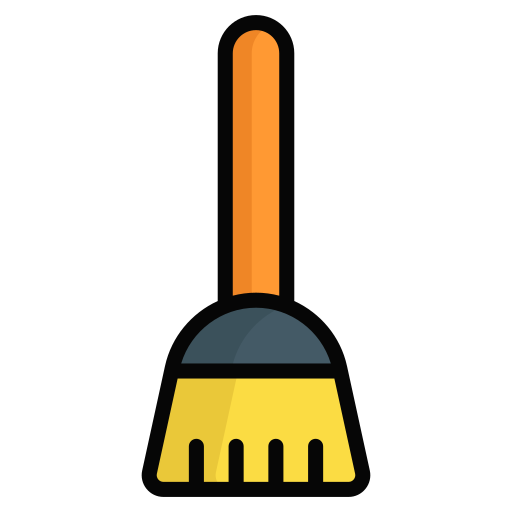 Broom Generic Outline Color icon