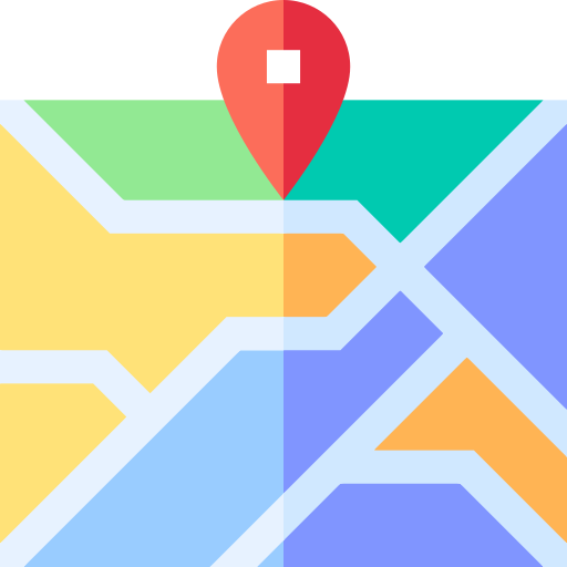 Map Basic Straight Flat icon