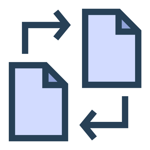 파일 전송 Generic Outline Color icon