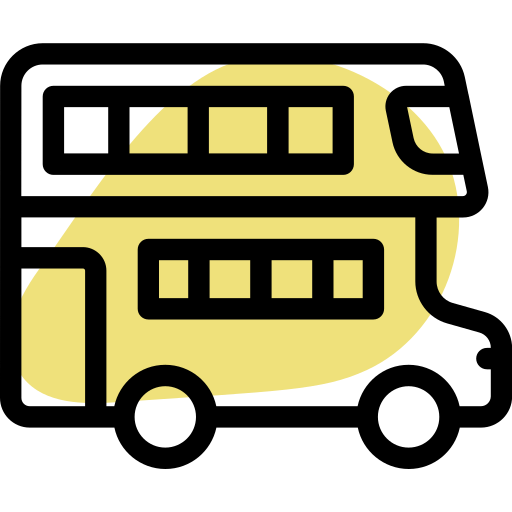 autobus a due piani Generic Rounded Shapes icona