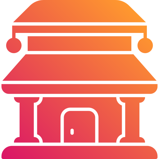 中国の寺院 Generic Flat Gradient icon