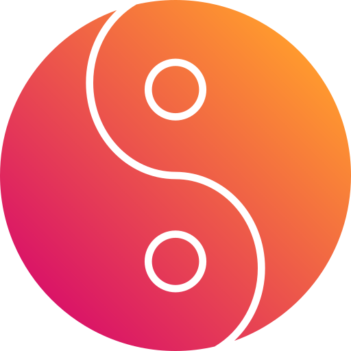 Yin yang Generic Flat Gradient icon
