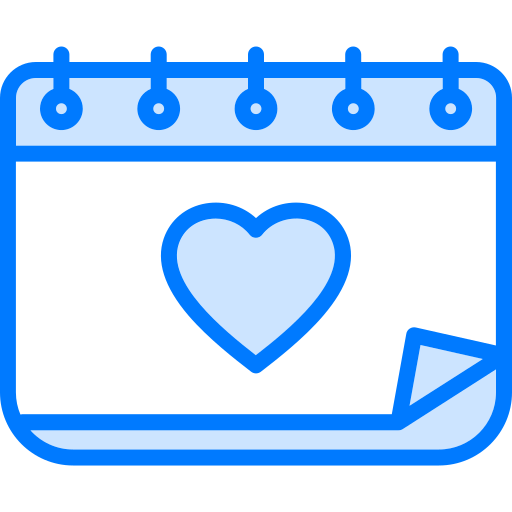 Valentines day Generic Blue icon