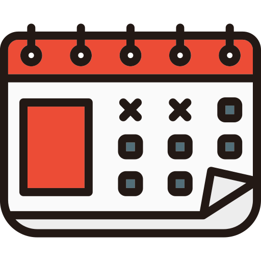 calendario Generic Outline Color icono