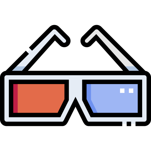 3d glasses Detailed Straight Lineal color icon