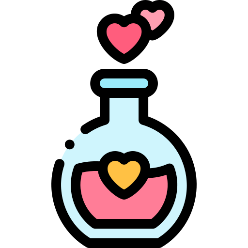 Love potion Detailed Rounded Lineal color icon