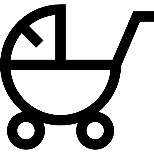 Stroller Basic Straight Lineal icon
