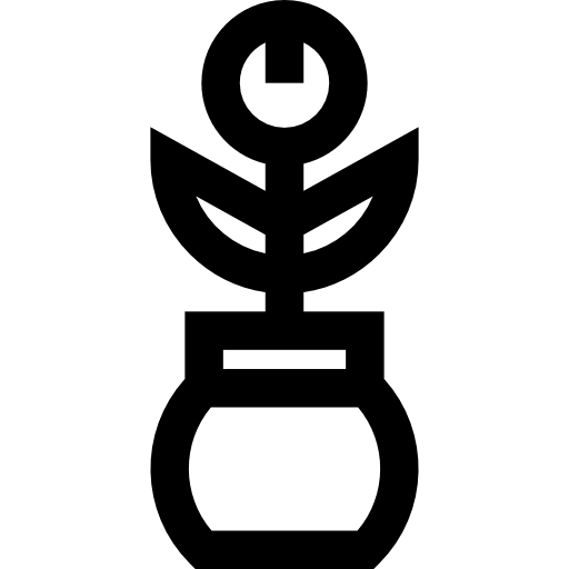 planta Basic Straight Lineal icono