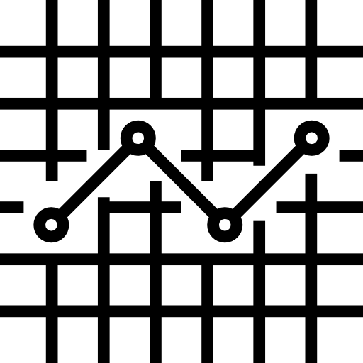 gráfico de linha Detailed Straight Lineal Ícone