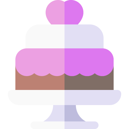 gâteau de mariage Basic Rounded Flat Icône