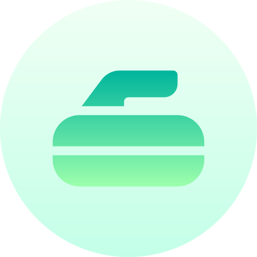 eisstockschießen Basic Gradient Circular icon