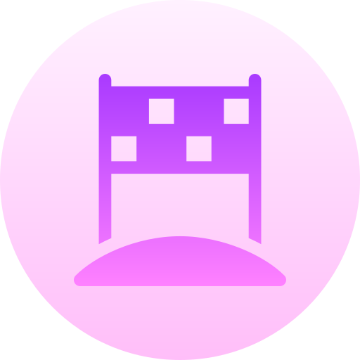 결승선 Basic Gradient Circular icon