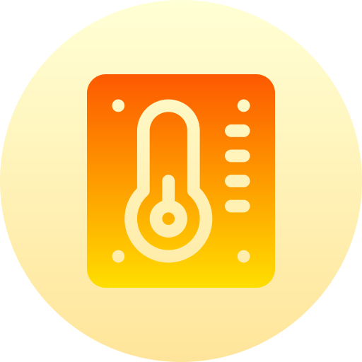 termometr Basic Gradient Circular ikona
