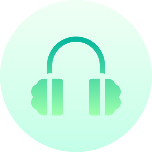 Earmuffs Basic Gradient Circular icon