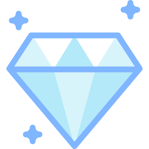 Diamond Detailed color Lineal color icon