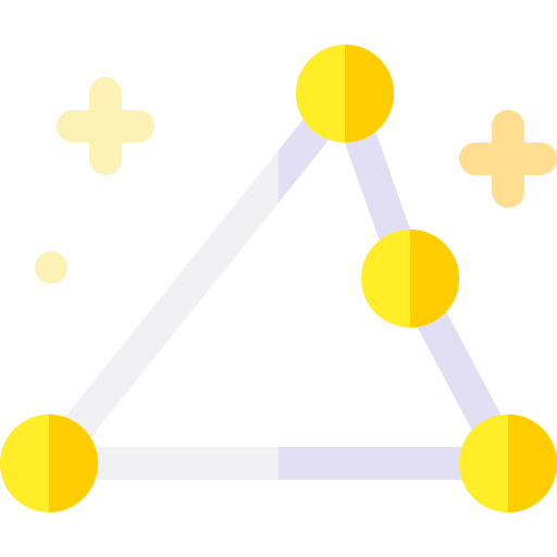 triángulo australe Basic Rounded Flat icono