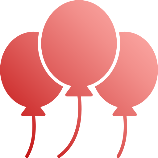 des ballons Generic Flat Gradient Icône