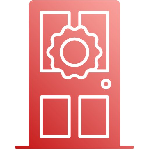 puerta Generic Flat Gradient icono