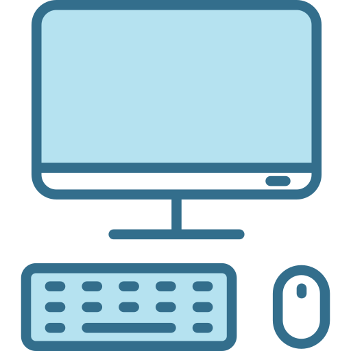 Desktop computer Generic Blue icon