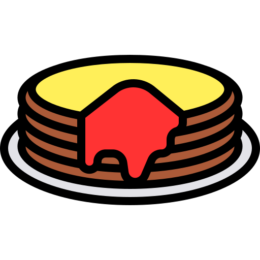 パンケーキ Generic Outline Color icon