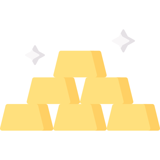 Gold Ingots Special Flat icon