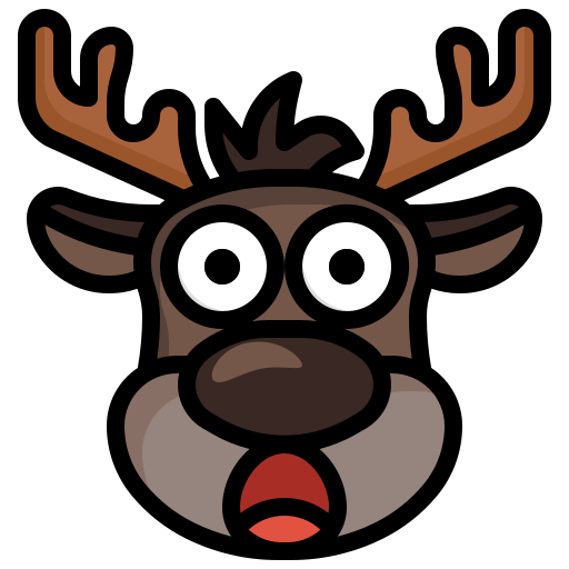 Reindeer Surang Lineal Color icon