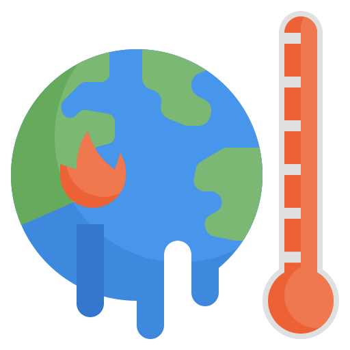 地球温暖化 Surang Flat icon