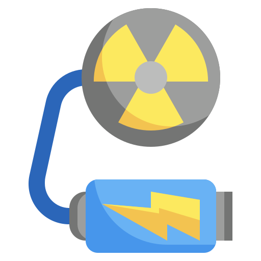 Nuclear energy Surang Flat icon