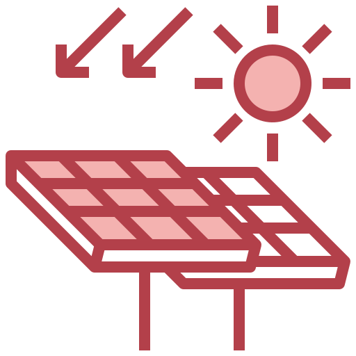 Solar energy Surang Red icon