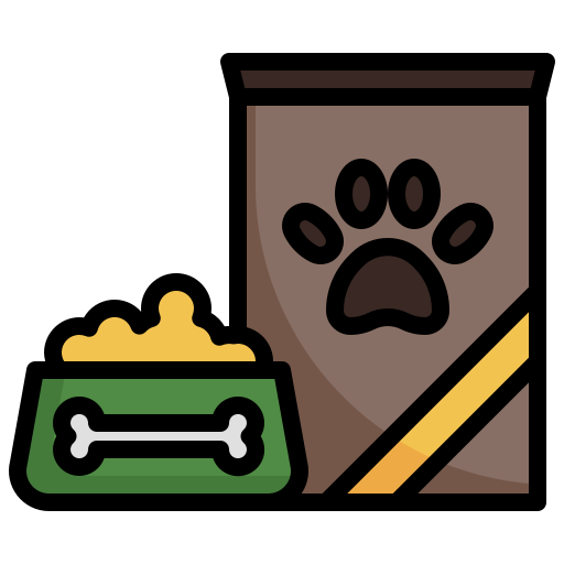 alimentos para mascotas Surang Lineal Color icono