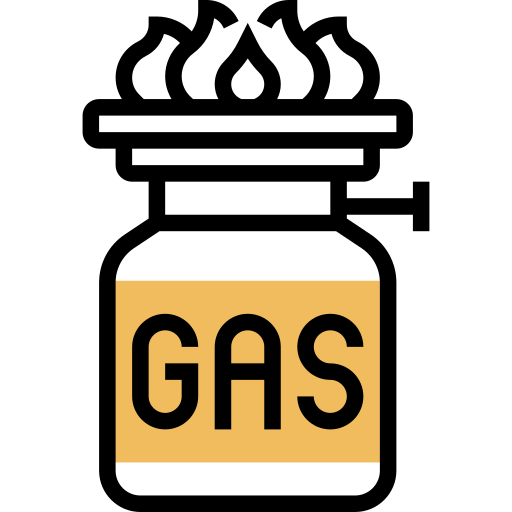 Cooking gas Meticulous Yellow shadow icon
