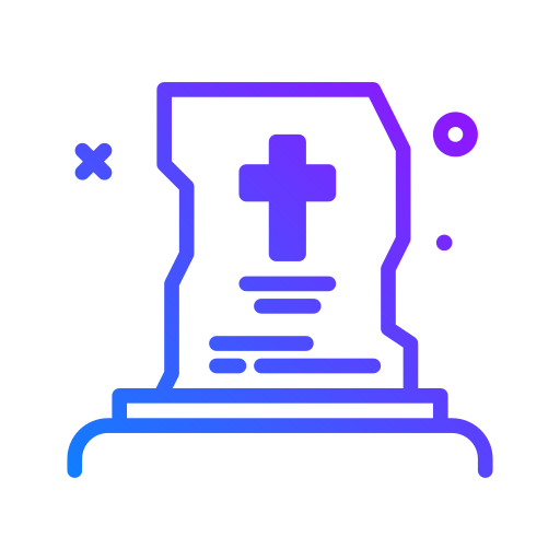 pierre tombale Generic Gradient Icône