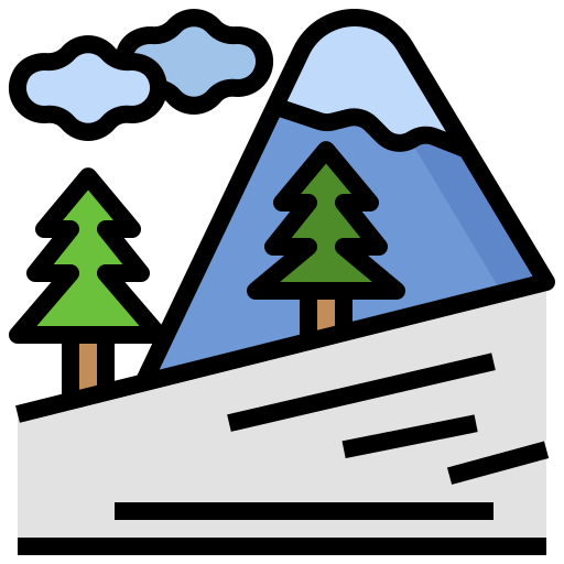 Slalom Surang Lineal Color icon