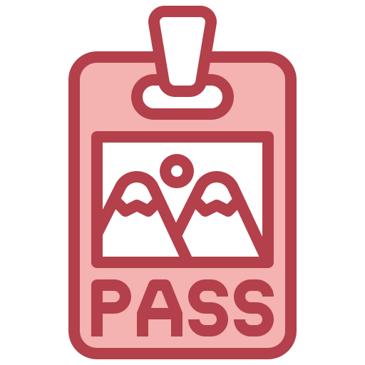 Ski pass Surang Red icon