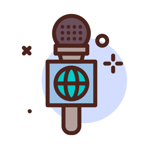 mikrofon Darius Dan Lineal Color ikona