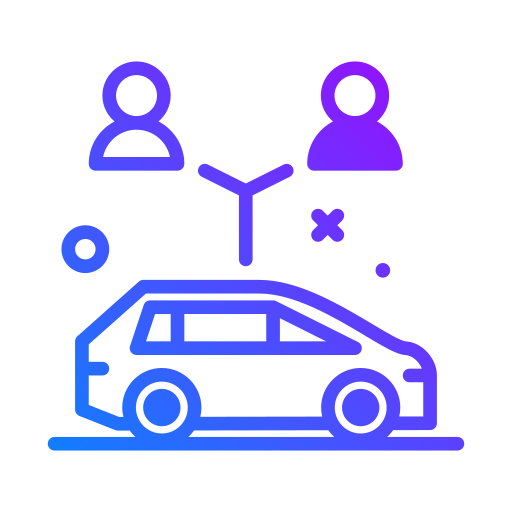 Car sharing Generic Gradient icon