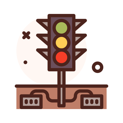 Traffic lights Darius Dan Lineal Color icon