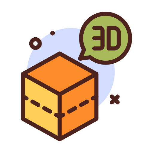3d cube Darius Dan Lineal Color icon