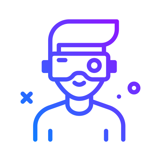 juegos de realidad virtual Generic Gradient icono