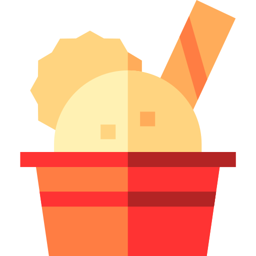 helado Basic Straight Flat icono